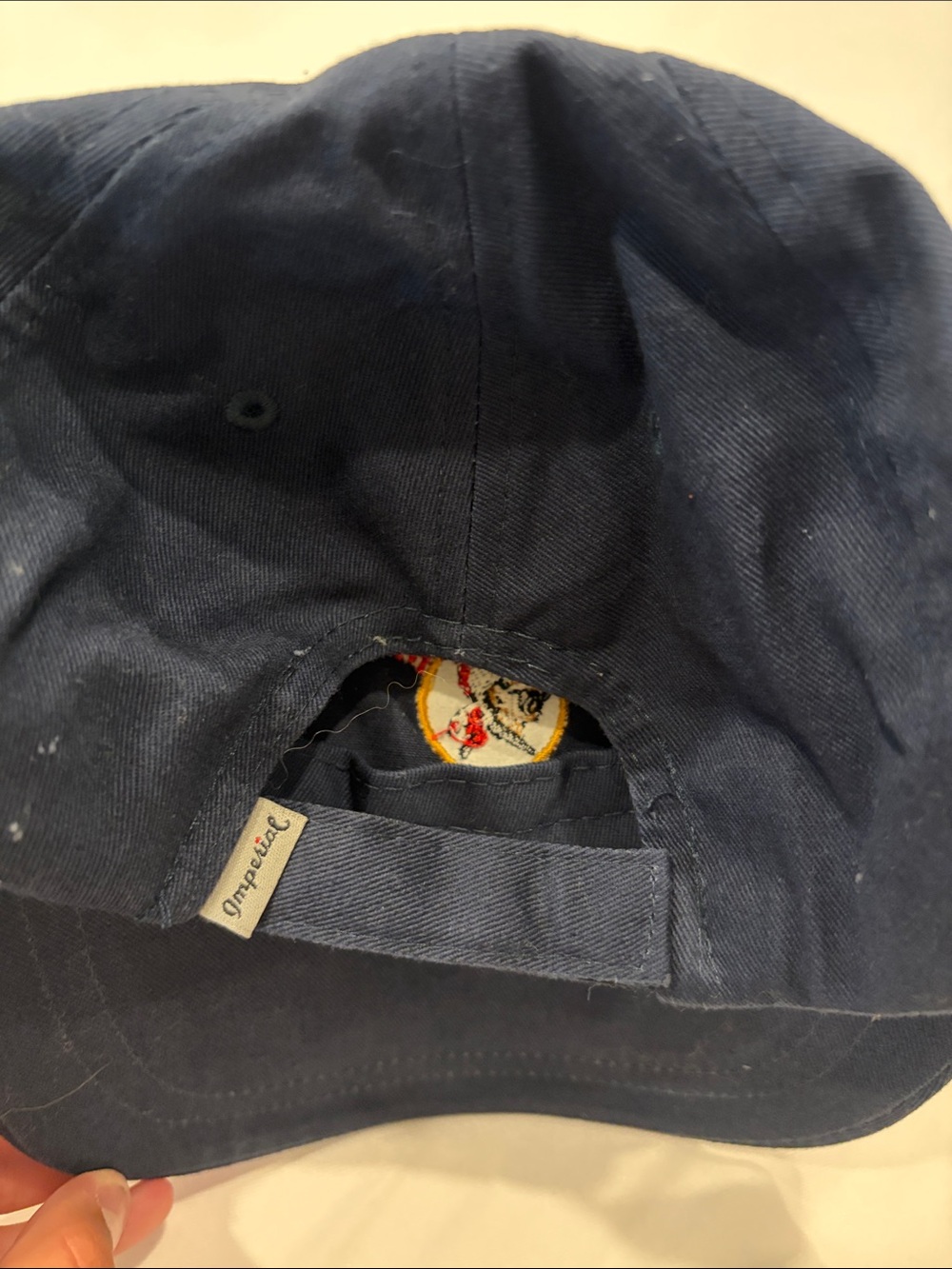 Navy Embroidered Baseball Cap - Picture 3 of 3